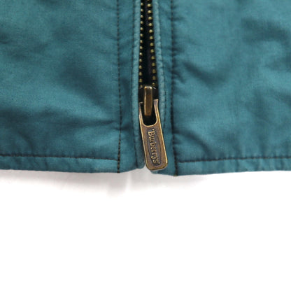 Burberrys 90年代 スウィングトップ ハリントンジャケット S グリーン 裏地ノバチェック切り替え ワンポイントロゴ刺繍 日本製