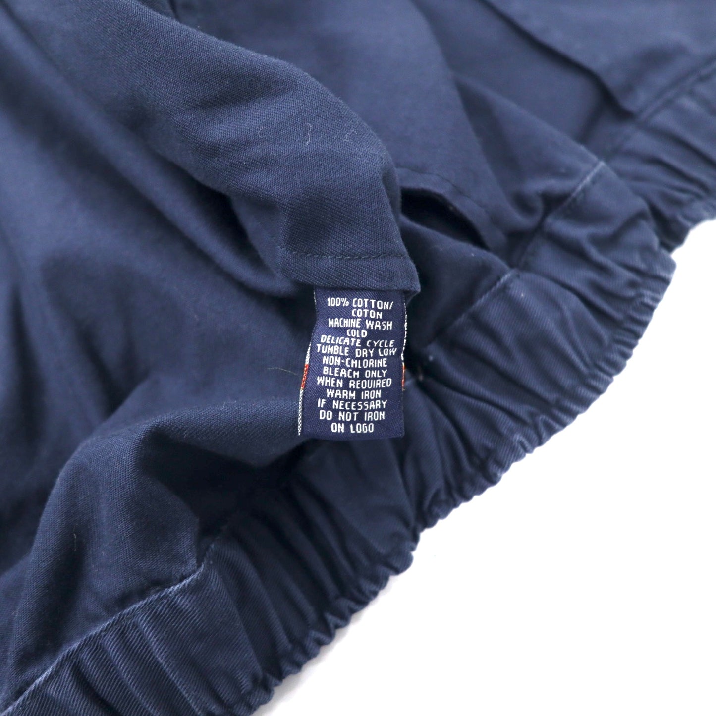 BURBERRY スウィングトップ ハリントンジャケット M ネイビー コットン ワンポイントロゴ刺繍 未使用品