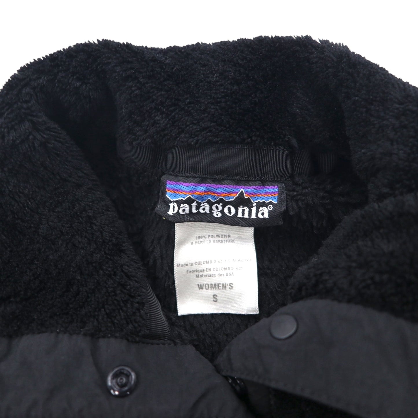 Patagonia リツール スナップT プルオーバー フリースジャケット S ブラック 25441