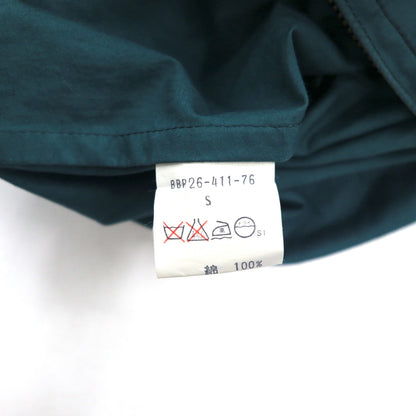 Burberrys 90年代 スウィングトップ ハリントンジャケット S グリーン 裏地ノバチェック切り替え ワンポイントロゴ刺繍 日本製