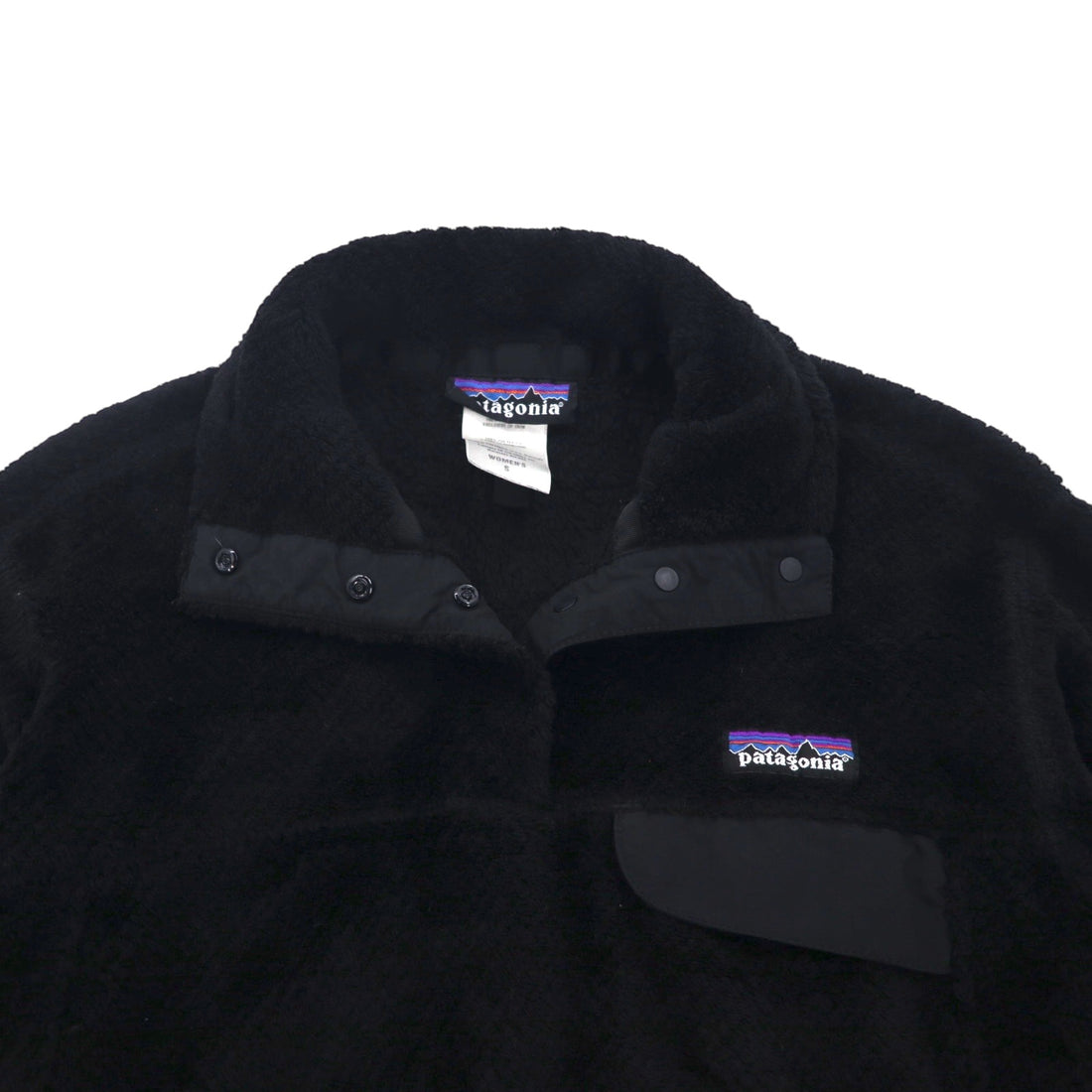 Patagonia Retool Snap-T Pullover Fleece Jacket, Size Small, Black, 25441
