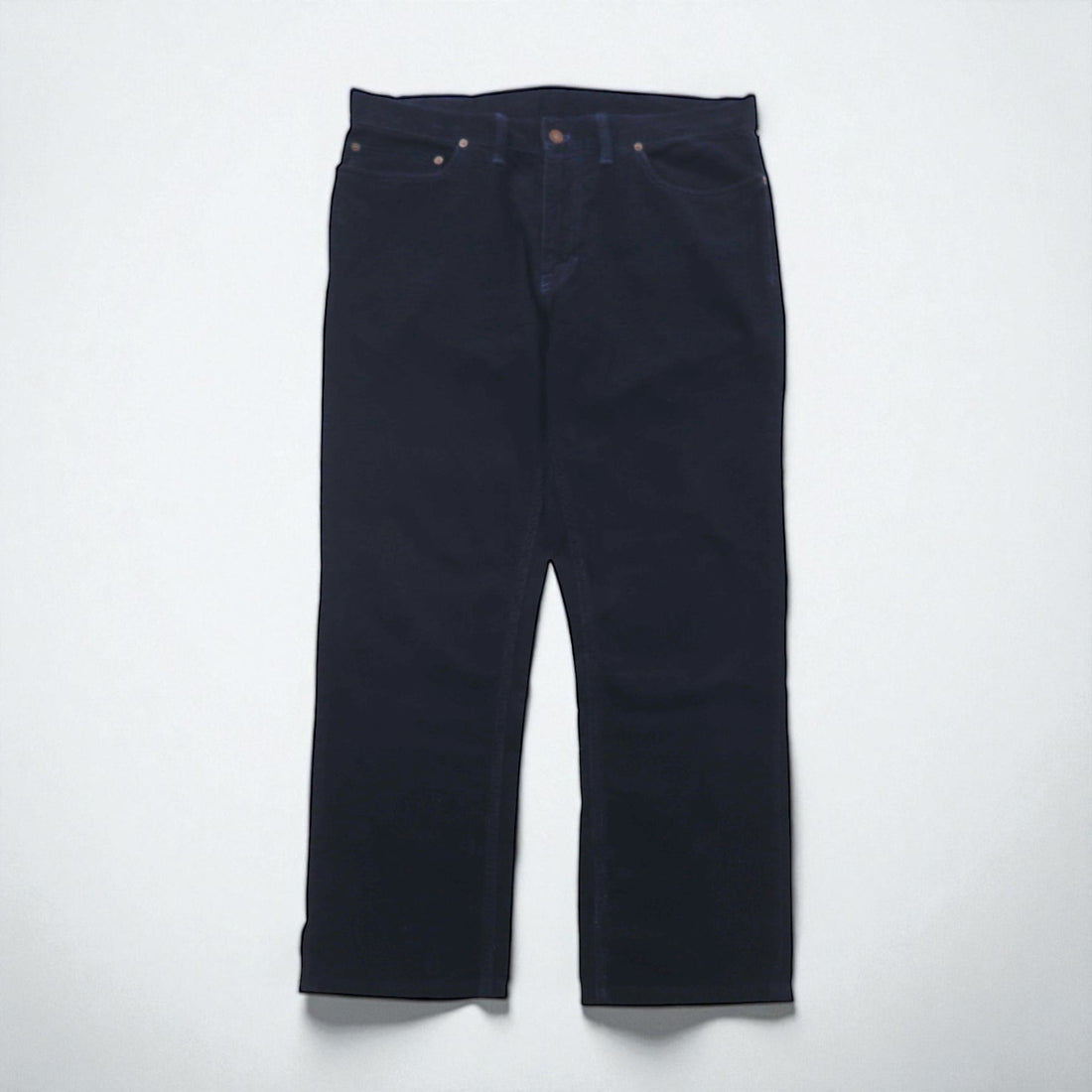Polo Ralph Lauren コーデュロイ チノパンツ ワークパンツ L ネイビー レザーパッチ