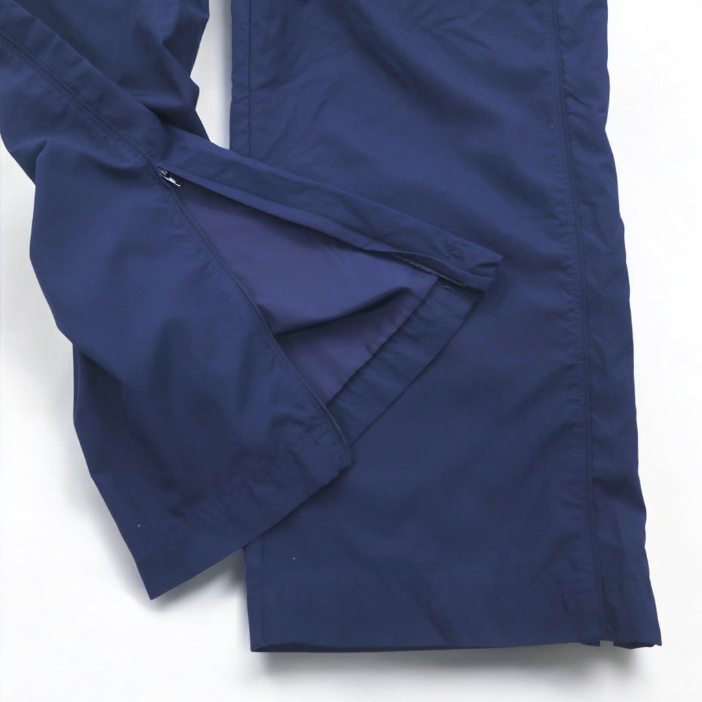 NIKE Woven Wind Pants Track Pants Jersey L Navy Stretch Waist Lined Track Pants Blue 274010-451