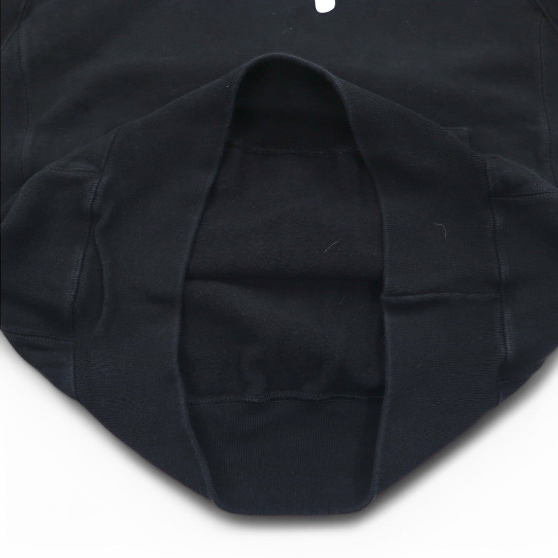 Champion Reverse Weave Pullover Hoodie L Black Script Logo Blue Single Tag Reprint Made in Honduras