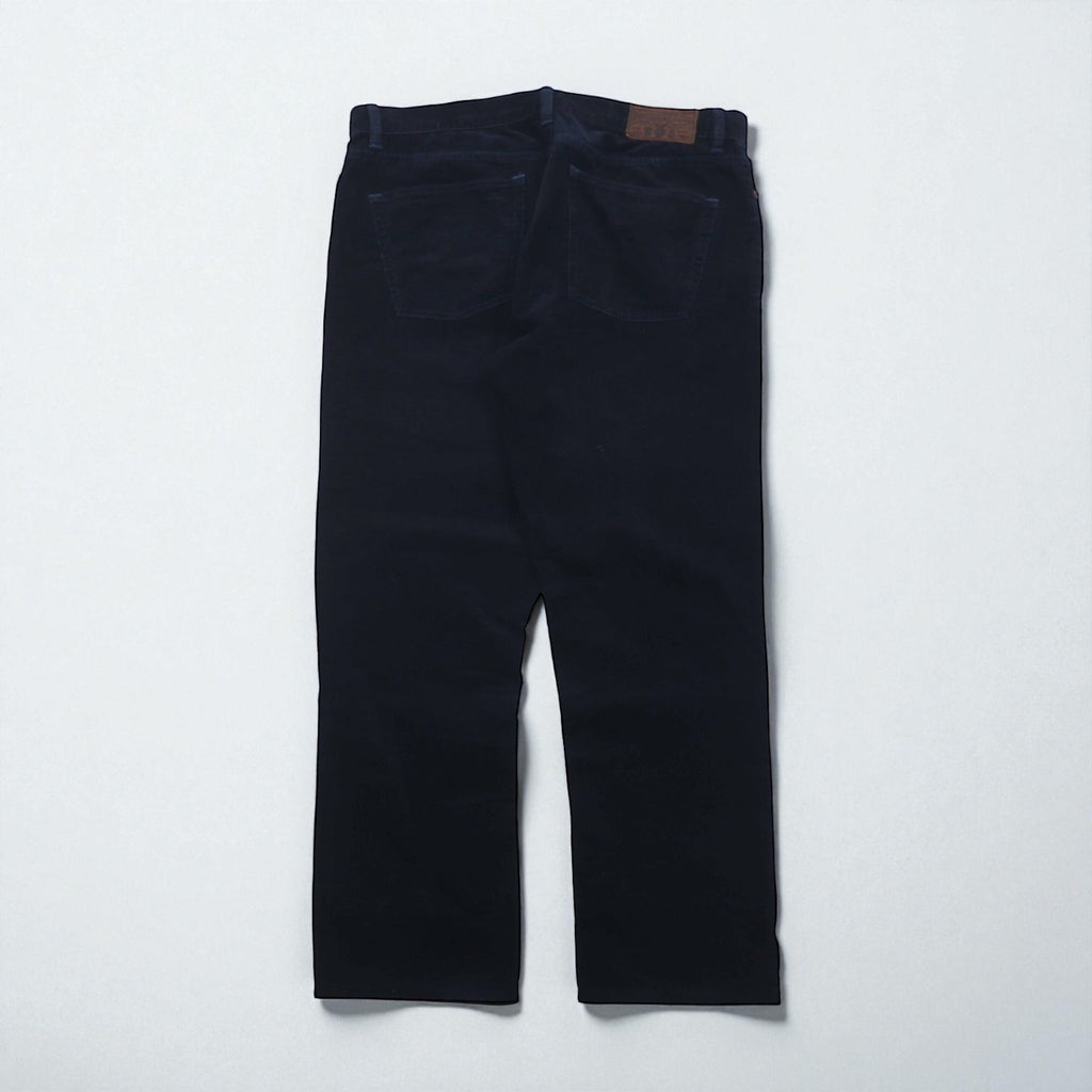 Polo Ralph Lauren コーデュロイ チノパンツ ワークパンツ L ネイビー レザーパッチ