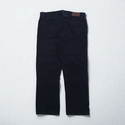 Polo Ralph Lauren Corduroy Chino Work Pants, Size L, Navy with Leather Patches