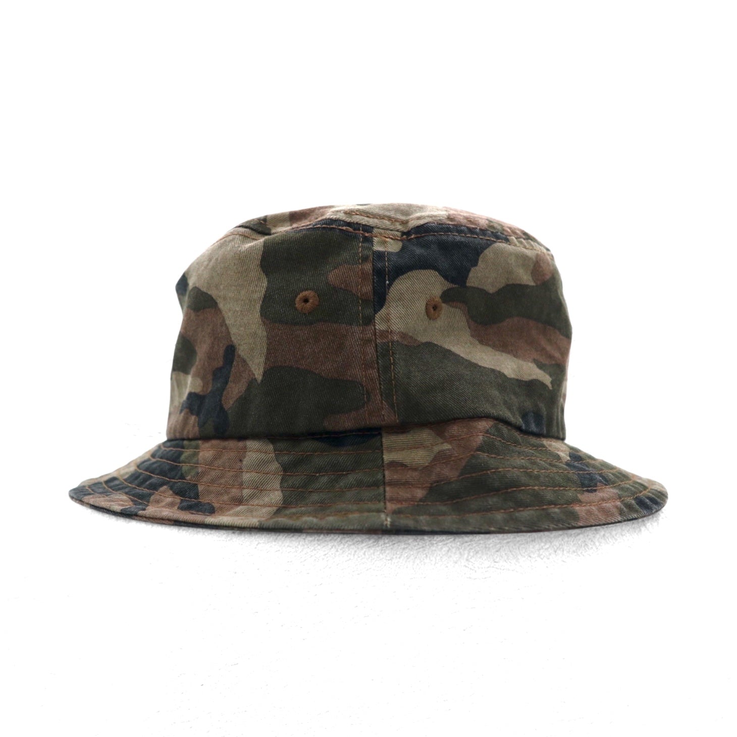 stussy camouflage bucket hat L/XL khaki cotton embroidered chanel logo