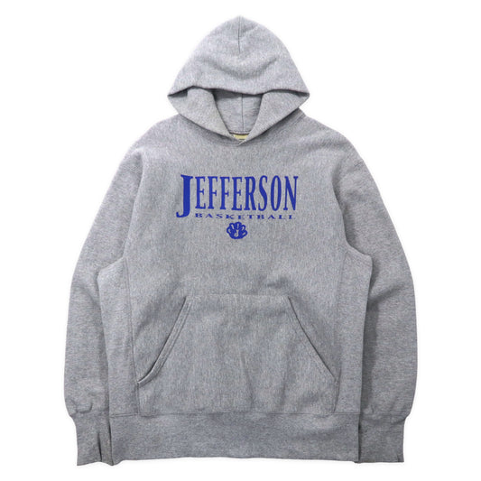 Lee 90年代 リバースウィーブ パーカー XL グレー cross grain コットン JEFFERSON BASKET BALL