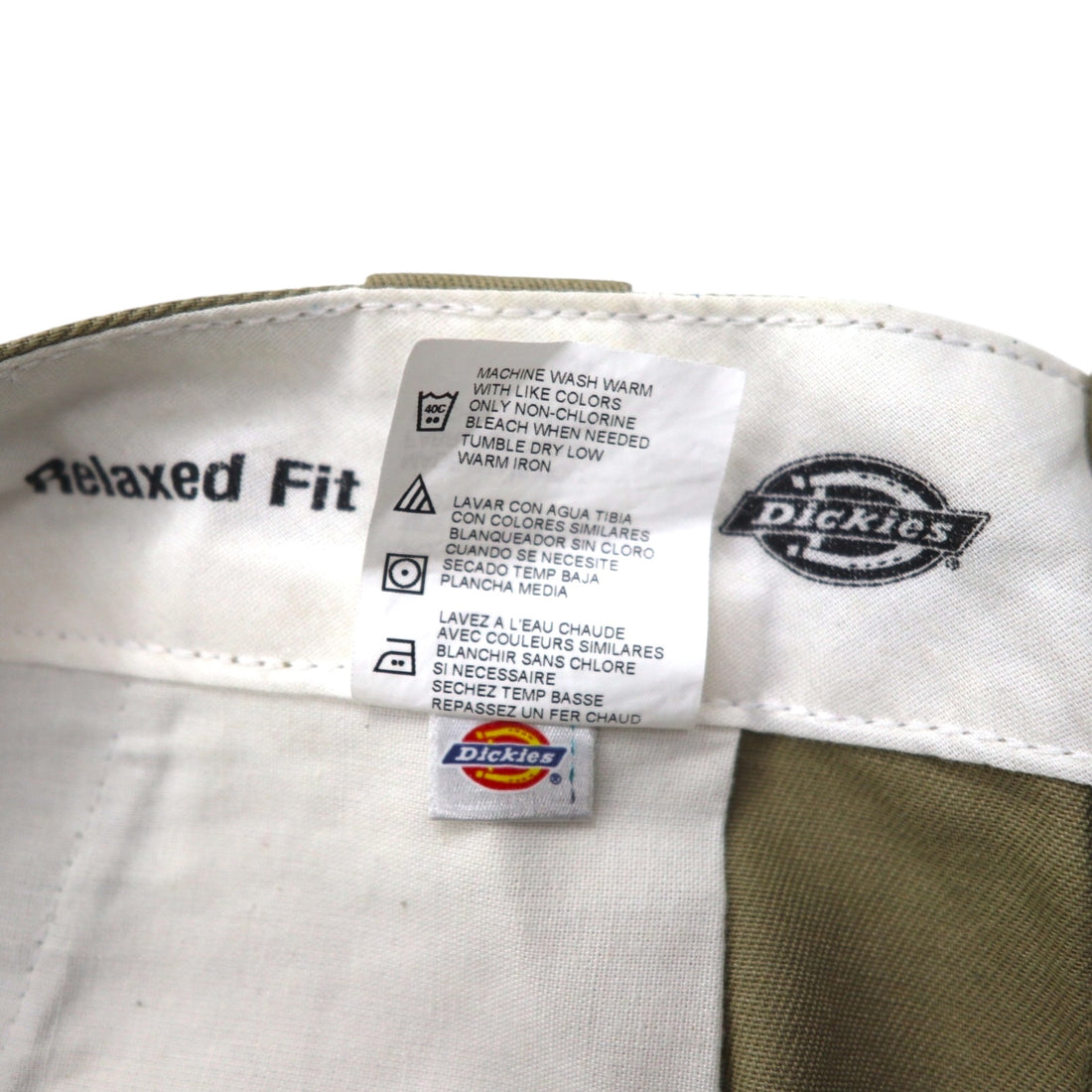 Dickies リラックスフィット RELAXED FIT ショート ワークパンツ ハーフパンツ L ベージュ 膝下丈 WR640 メキシコ製