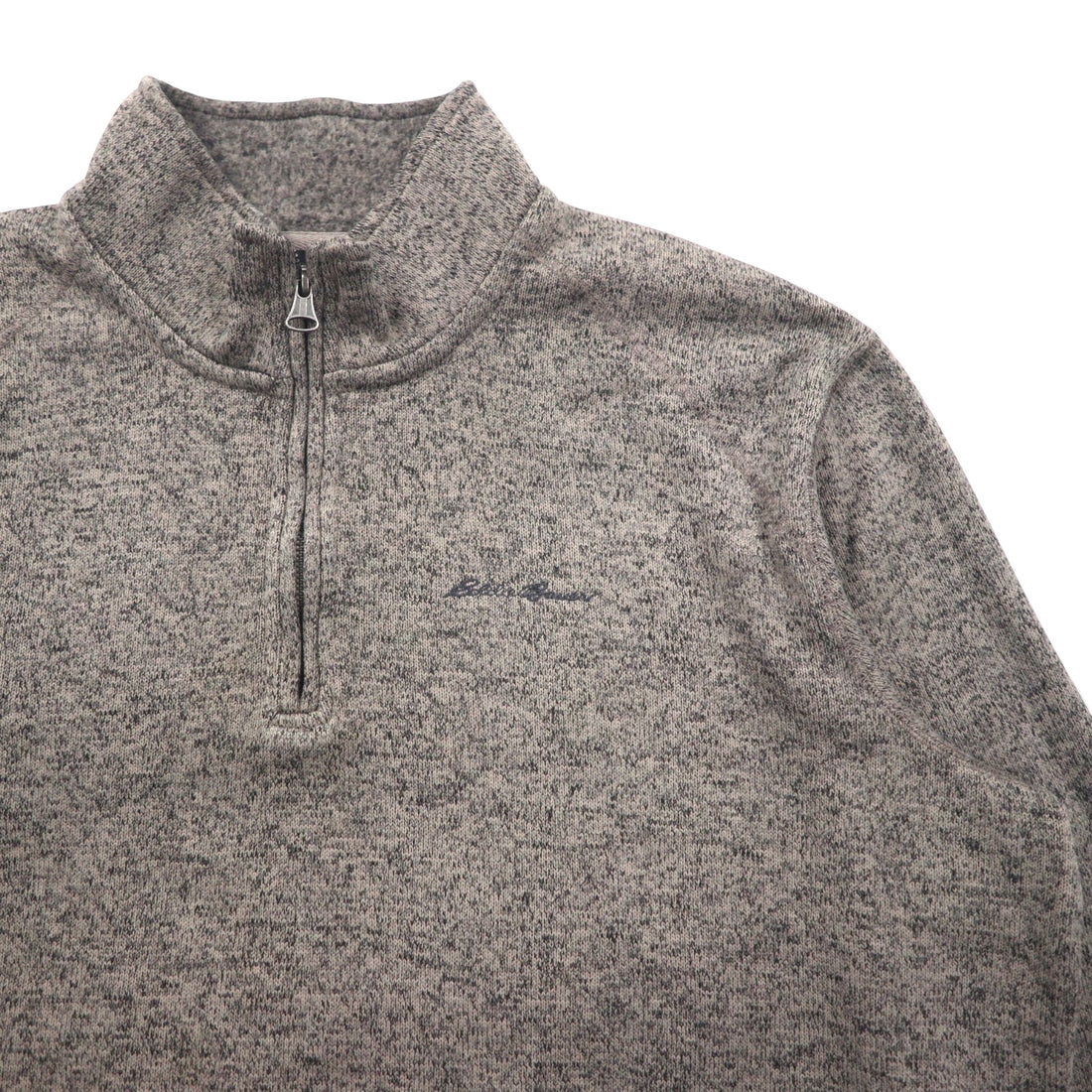 Eddie Bauer Half-Zip Fleece Jacket, XL, Gray, Polyester