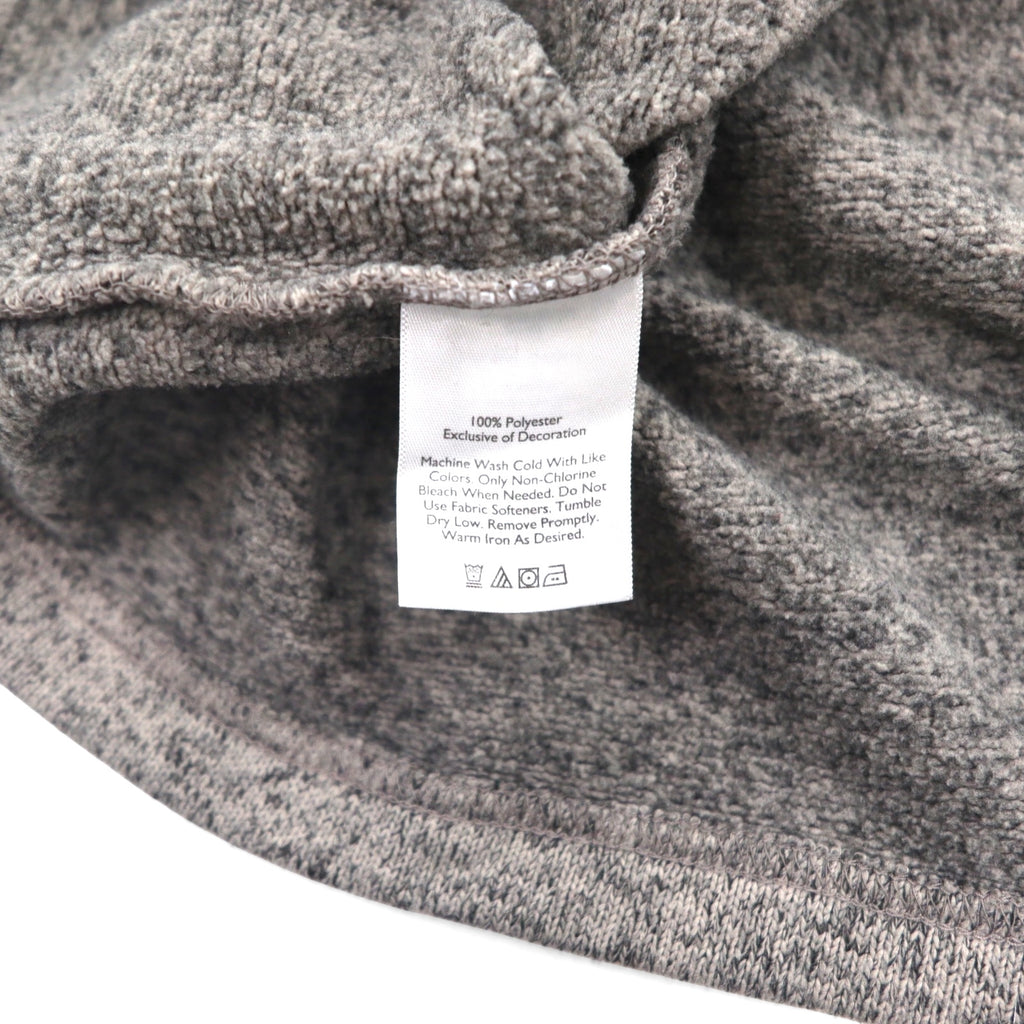 Eddie Bauer Half-Zip Fleece Jacket, XL, Gray, Polyester