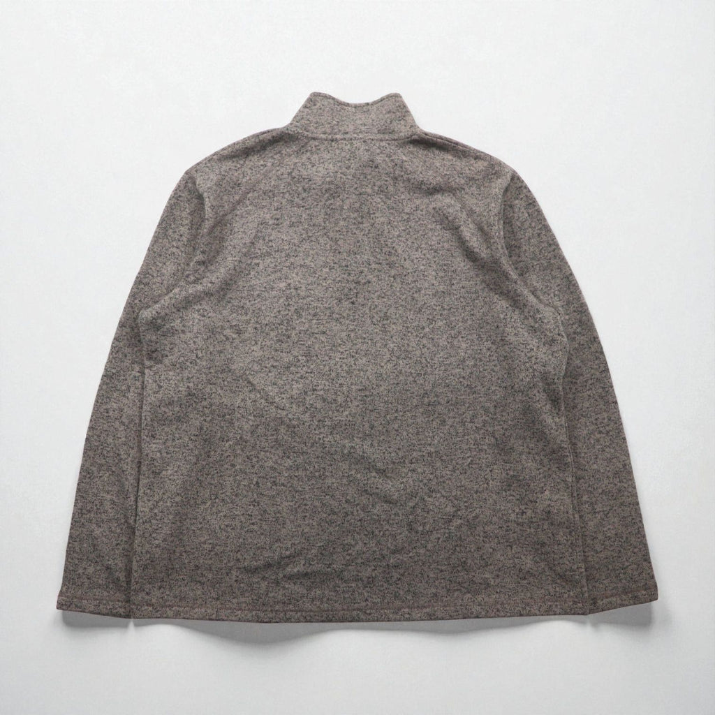 Eddie Bauer Half-Zip Fleece Jacket, XL, Gray, Polyester