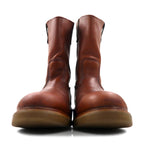 REDWING 87年 USA製 80s 11inch PECOS ペコスブーツ 30cm ブラウン レザー 1155 プリント羽タグ 縦羽