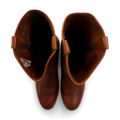 REDWING 87年 USA製 80s 11inch PECOS ペコスブーツ 30cm ブラウン レザー 1155 プリント羽タグ 縦羽