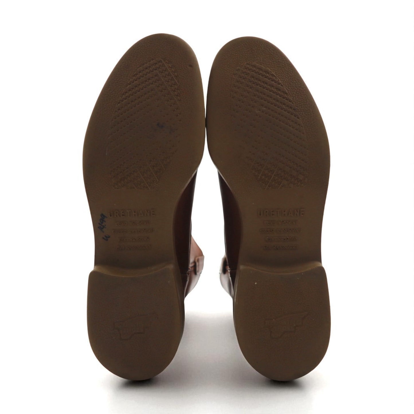 REDWING 87年 USA製 80s 11inch PECOS ペコスブーツ 30cm ブラウン レザー 1155 プリント羽タグ 縦羽