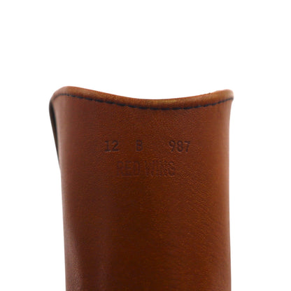 REDWING 87年 USA製 80s 11inch PECOS ペコスブーツ 30cm ブラウン レザー 1155 プリント羽タグ 縦羽