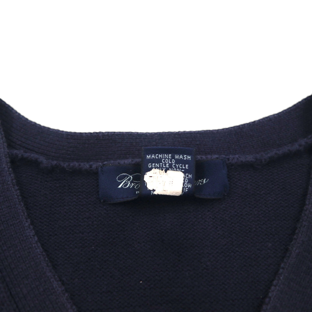 Brooks Brothers Vネック ピマコットン ニット セーター L ネイビー
