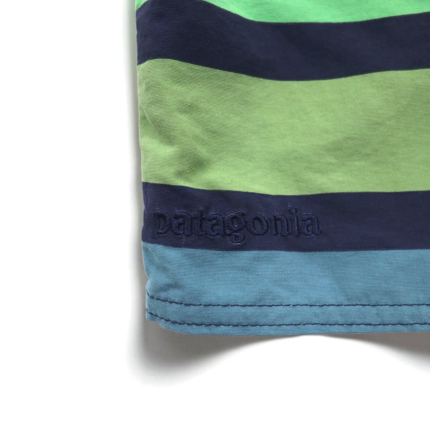 patagonia ウェーブフェアラー ボードショーツ Wavefarer Boardshorts ショートパンツ S ネイビー グリーン ボーダー ナイロン 67817