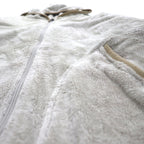 THE NORTH FACE フリースジャケット パーカー S ホワイト OSO FURRY FLEECE HOODIE ドローコード AA5Z