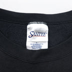 Vintage 90s Mexico Made Graphic Sweatshirt SANTEE Sweatshirt L Black ALASKA Made in Mexico