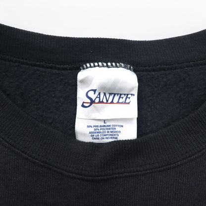Vintage 90s Mexico Made Graphic Sweatshirt SANTEE スウェット L ブラック ALASKA メキシコ製