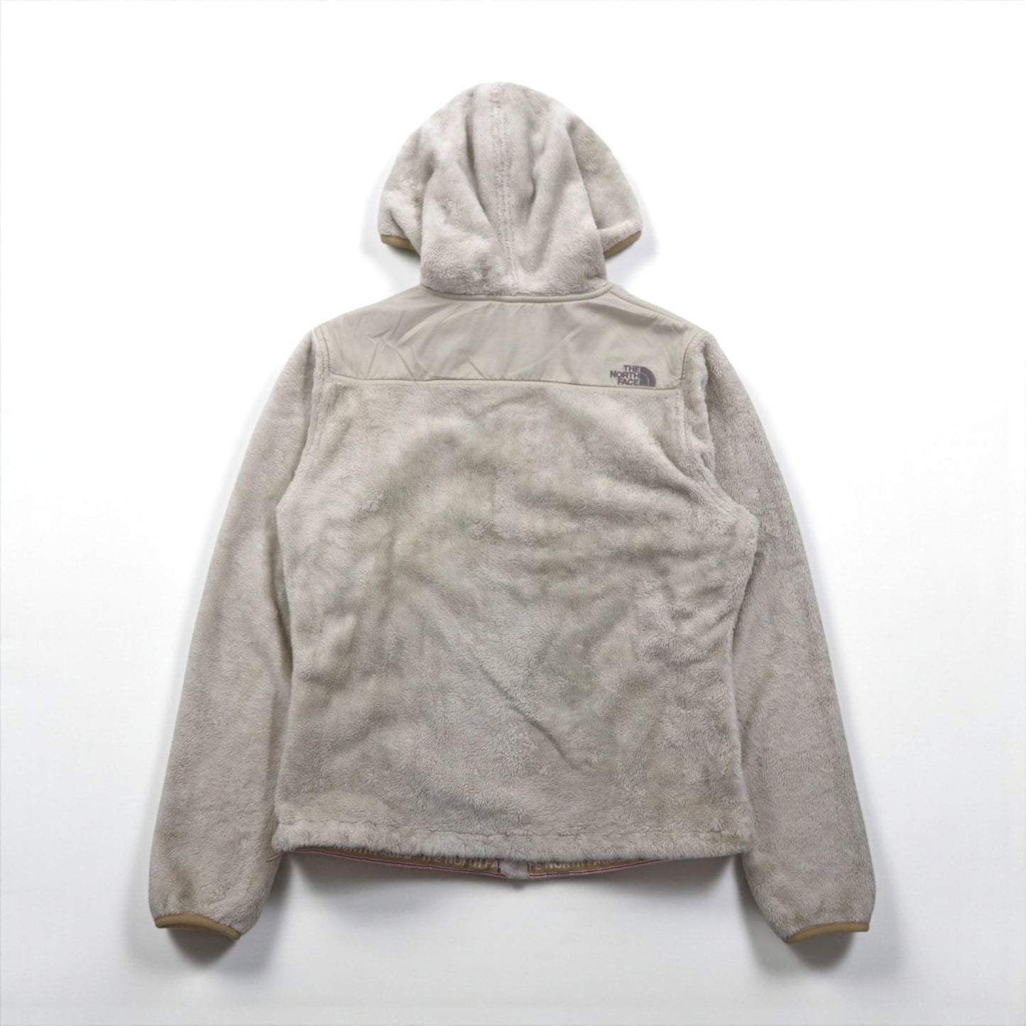 THE NORTH FACE OSO FURRY FLEECE HOODIE (Size S, White) with Drawcord AA5Z