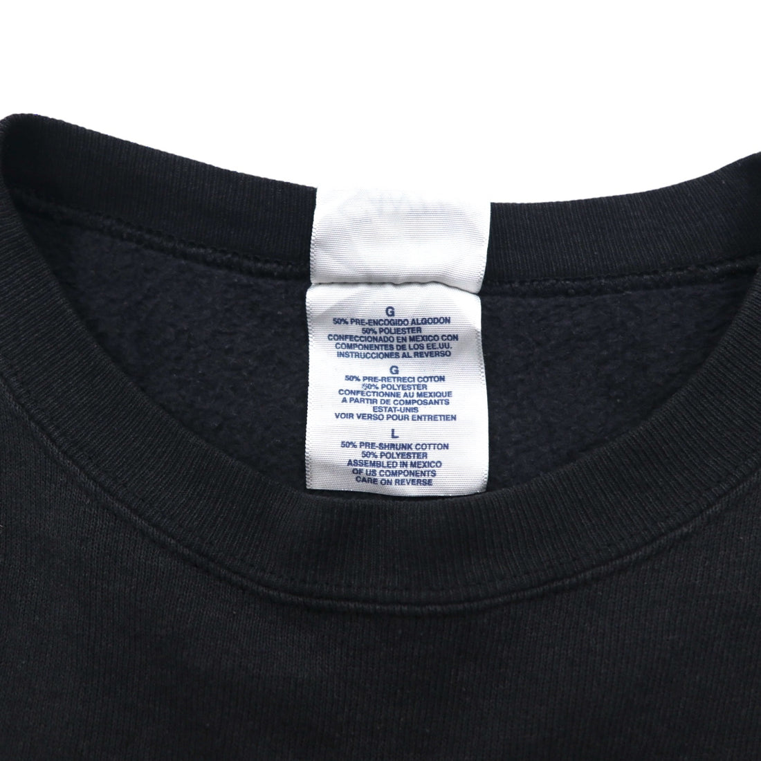 Vintage 90s Mexico Made Graphic Sweatshirt SANTEE Sweatshirt L Black ALASKA Made in Mexico