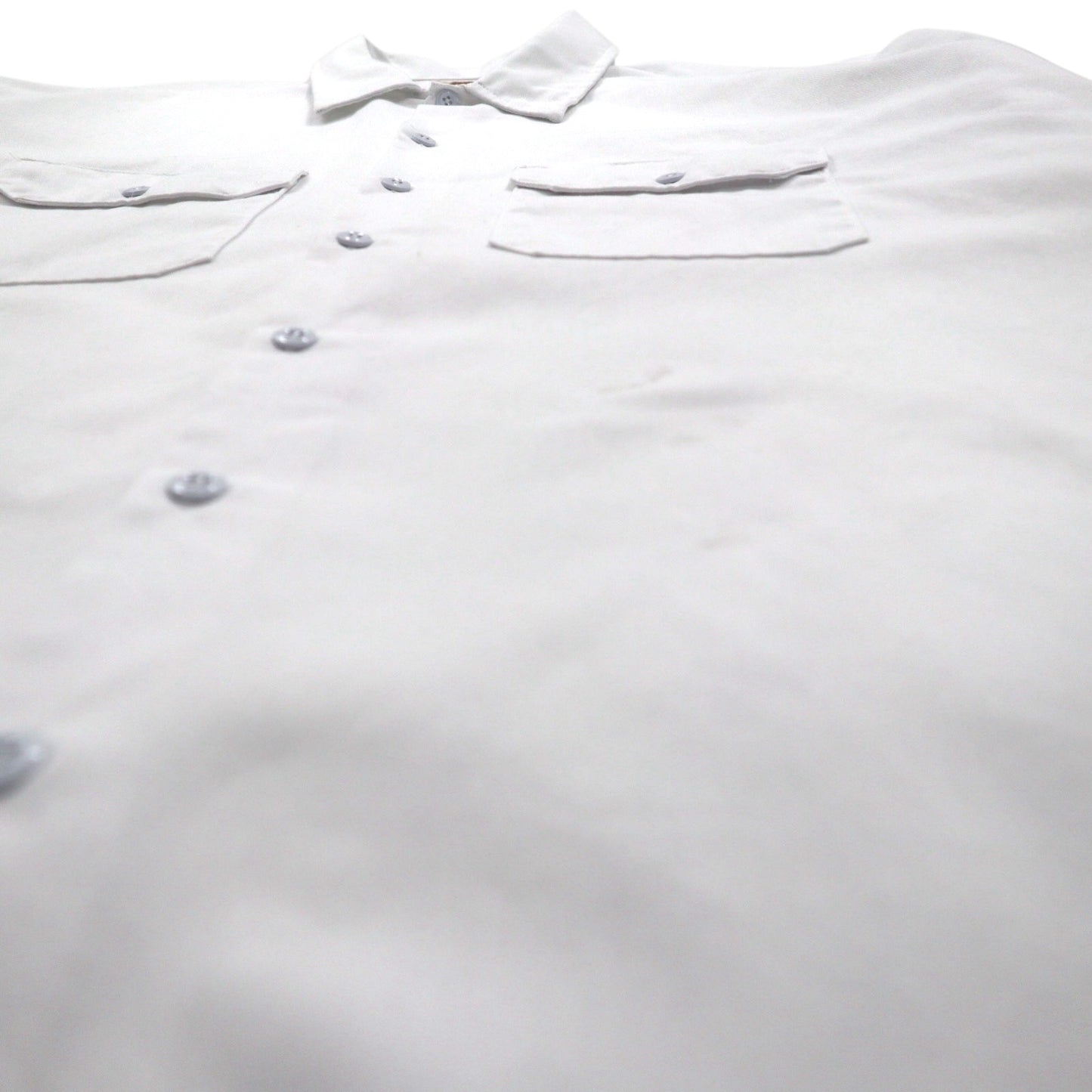 Dickies 半袖 ワークシャツ 2XL ホワイト ポリエステル コットン ダブルポケット 1574