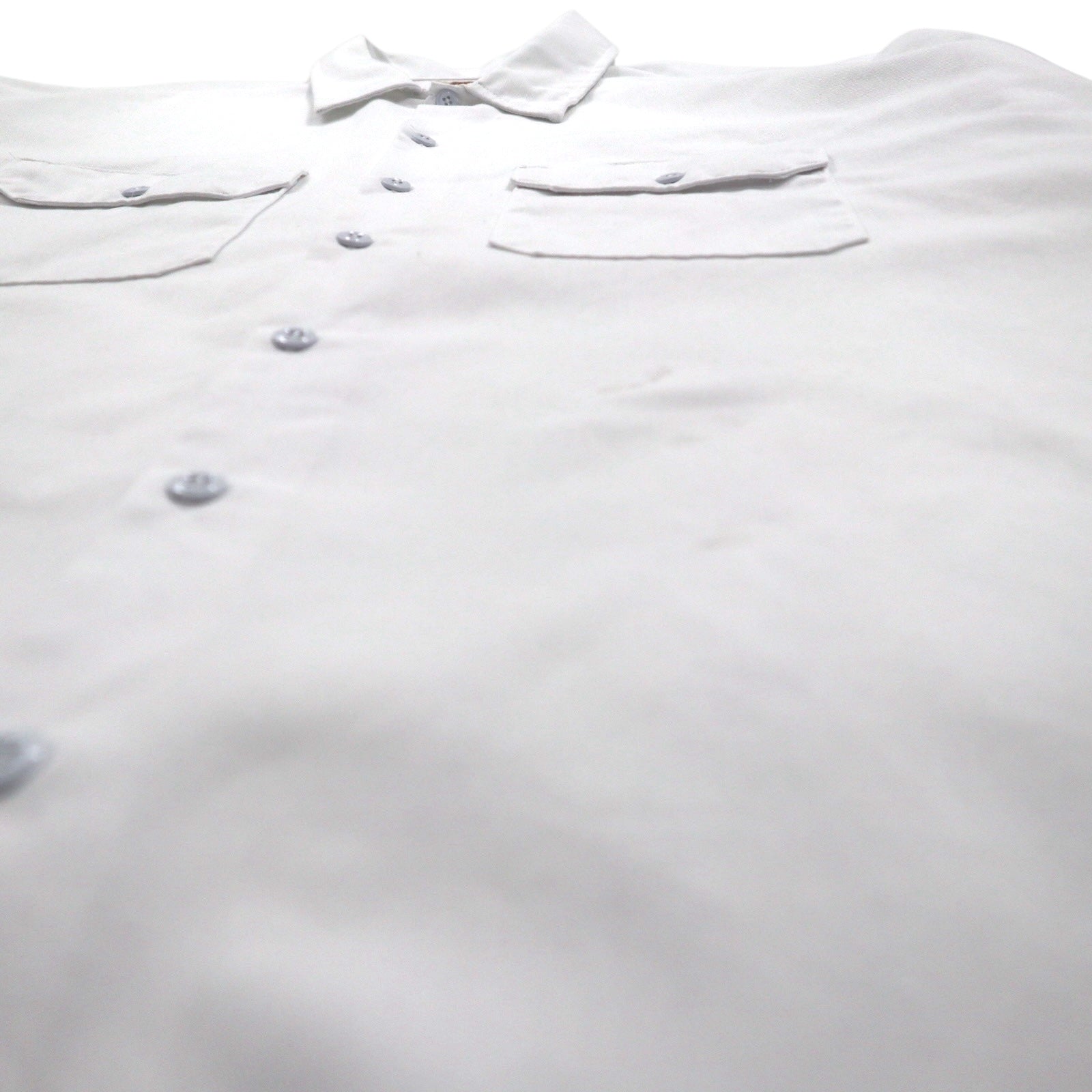 Dickies Short Sleeve Work Shirt, Size 2XL, White, Polyester and Cotton, Double Pocket, 1574