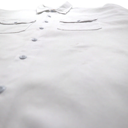 Dickies 半袖 ワークシャツ 2XL ホワイト ポリエステル コットン ダブルポケット 1574