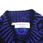 90s Vintage Wool Knit Sweater 総柄 ニット セーター M ウール Across Australia by KNIT WAVES 90年代 オーストラリア製