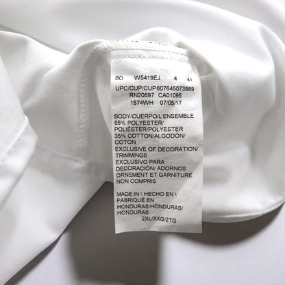 Dickies 半袖 ワークシャツ 2XL ホワイト ポリエステル コットン ダブルポケット 1574