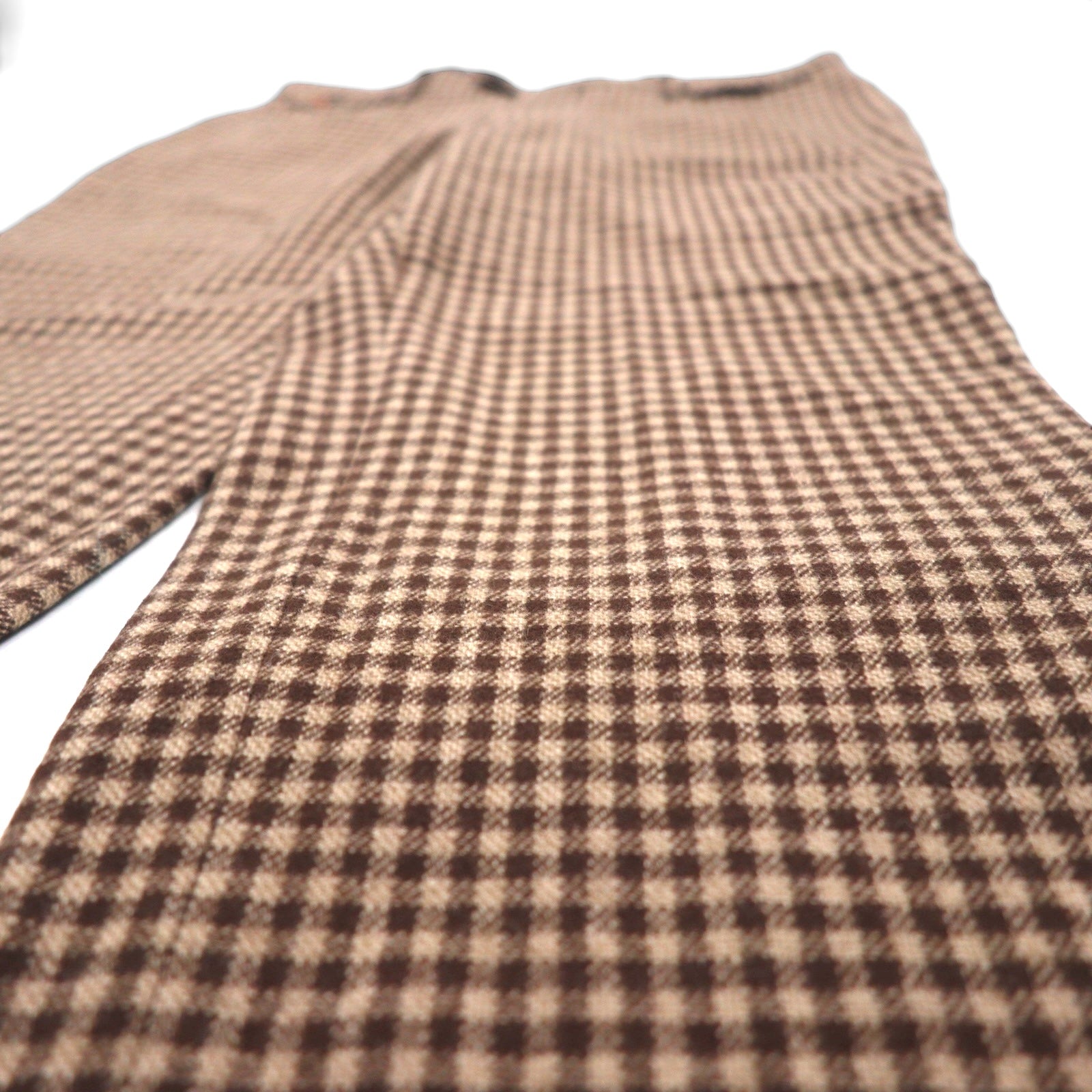 Paul Smith Collection Tweed Slacks, Size L, Brown, Glen Plaid, Made in Japan
