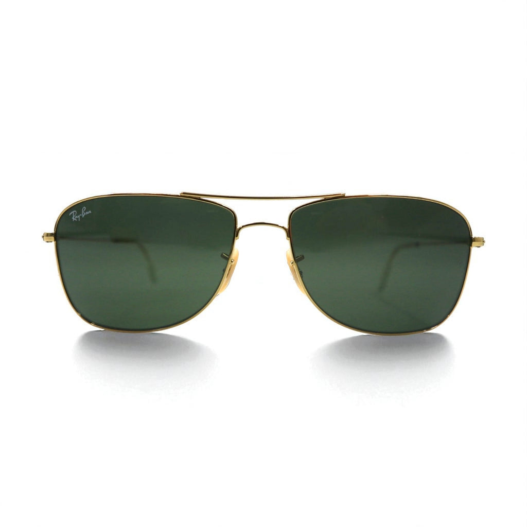 Ray-Ban Aviator Teardrop Sunglasses with Double Bridge, Gold Metal, RB3477 001, 59◻︎16 140 3N, Made in Italy