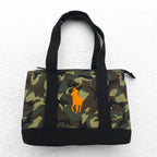POLO RALPH LAUREN Tote Bag Medium Camouflage Khaki Black Pony Embroidery Canvas