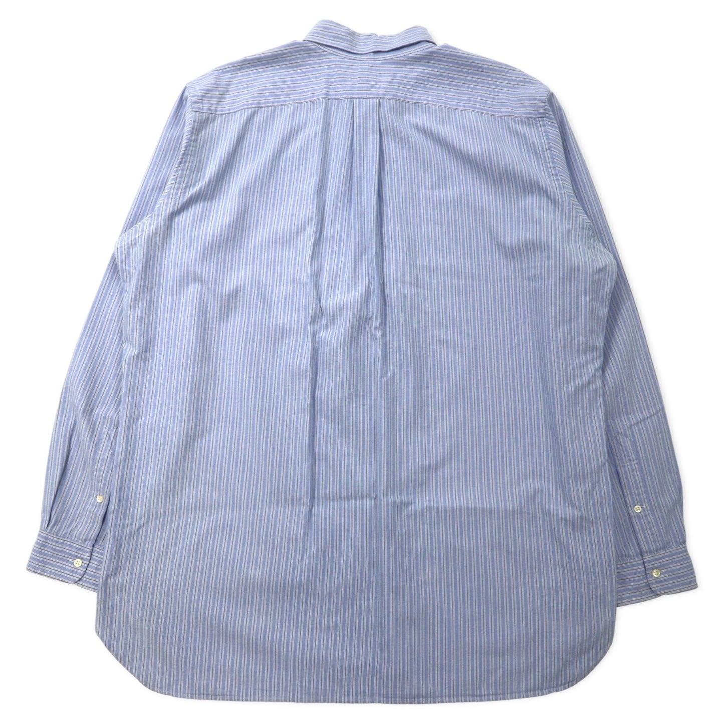 Ralph Lauren ボタンダウンシャツ XLT TALL ブルー コットン CLASSIC FIT スモールポニー刺繍
