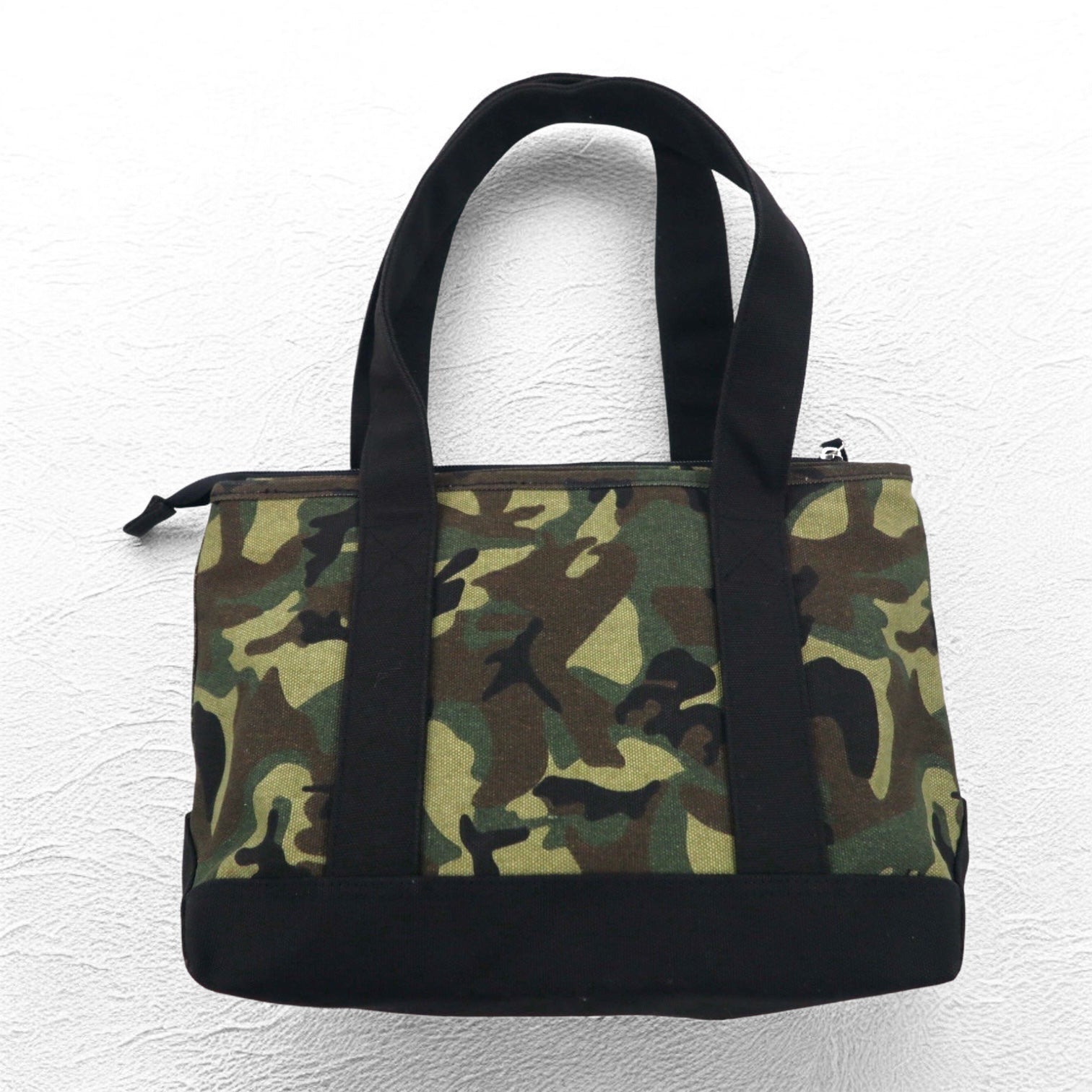 POLO RALPH LAUREN Tote Bag Medium Camouflage Khaki Black Pony Embroidery Canvas