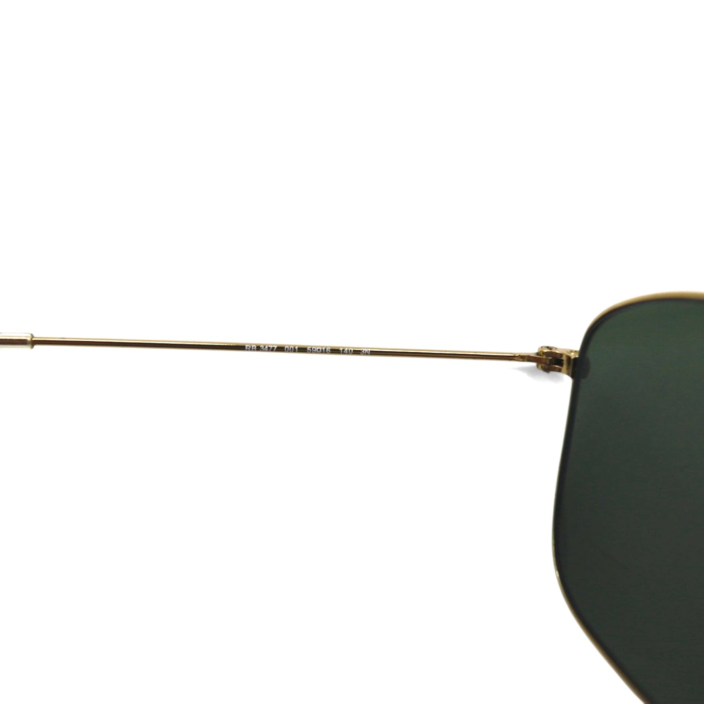 Ray-Ban アビエーター Aviator ティアドロップ サングラス ダブルブリッジ ゴールド メタル RB3477 001 59◻︎16 140 3N イタリア製