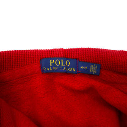 POLO RALPH LAUREN ビッグポニー フルジップパーカー M レッド コットン 裏起毛 リバースウィーブ仕様