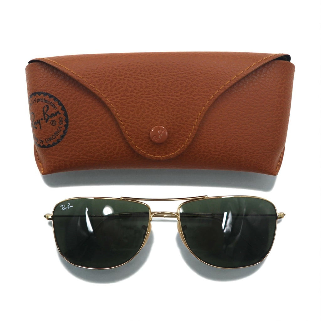 Ray-Ban Aviator Teardrop Sunglasses with Double Bridge, Gold Metal, RB3477 001, 59◻︎16 140 3N, Made in Italy