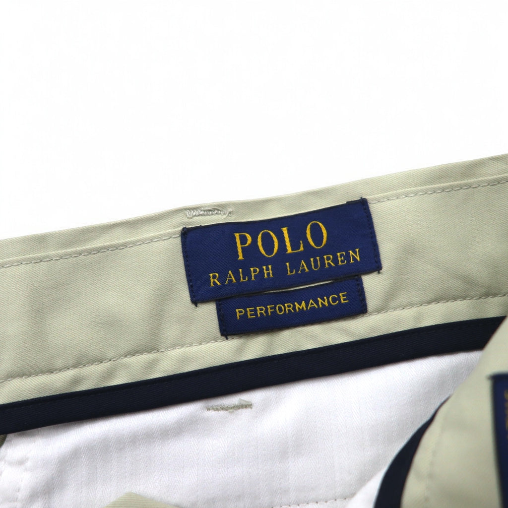 POLO RALPH LAUREN Performance Stretch Slacks Pants L Beige Classic Fit