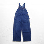 BIG MAC 80s Denim Painter Overalls XL Indigo Blue Donut Button