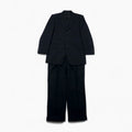 Paul Smith 90s 3B Suit Set, XL, Black Wool, Tessitura di Quaregna by GHIONE, Made in Japan