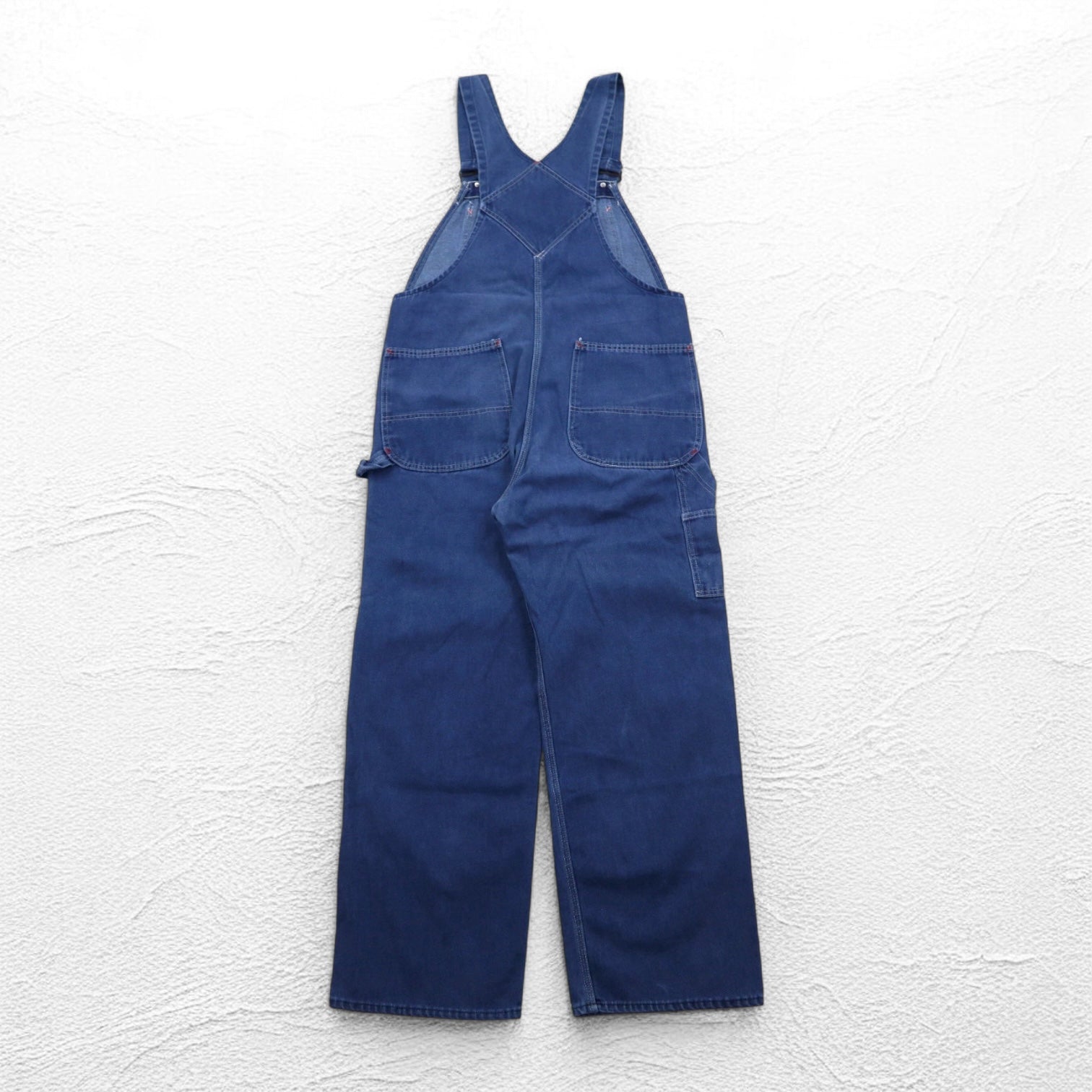 BIG MAC 80s Denim Painter Overalls XL Indigo Blue Donut Button