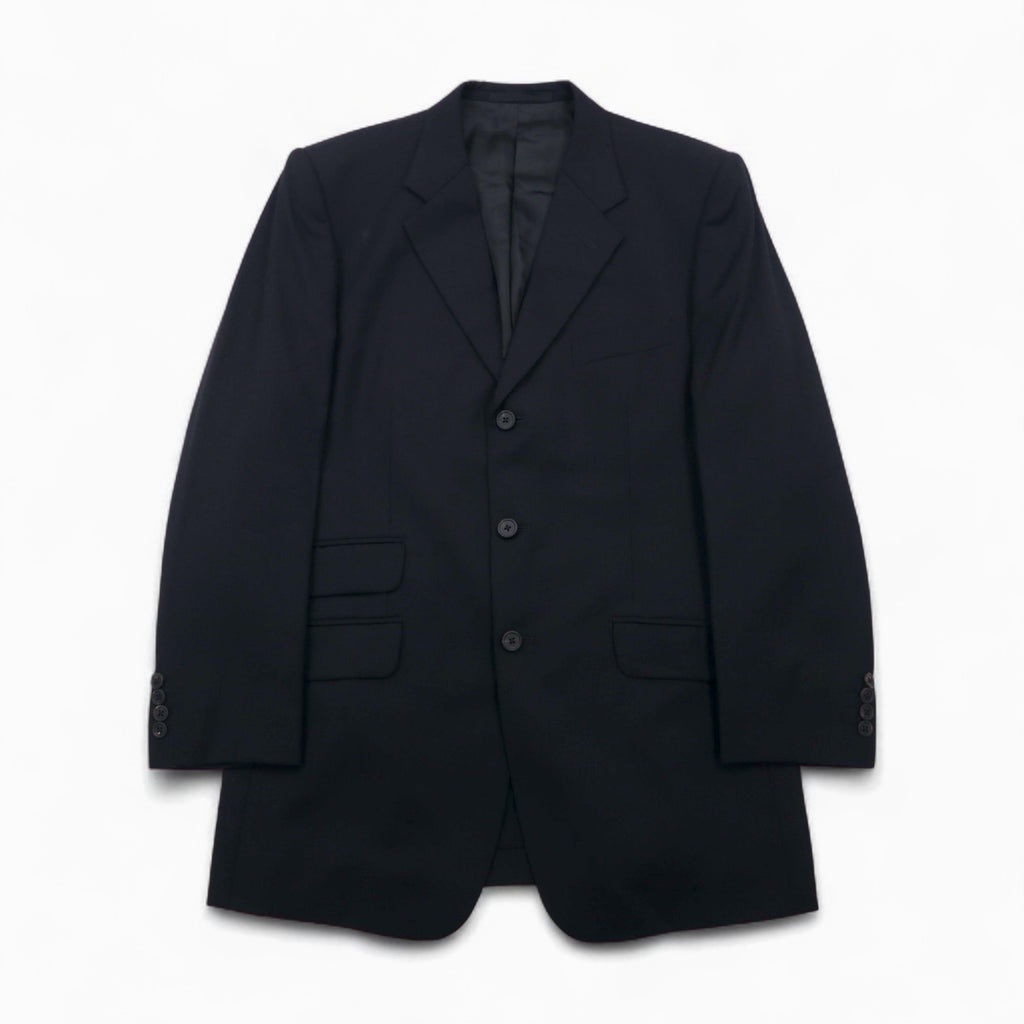 Paul Smith 90s 3B Suit Set, XL, Black Wool, Tessitura di Quaregna by GHIONE, Made in Japan