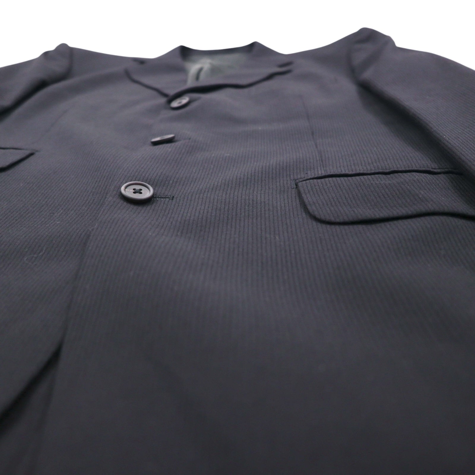 Paul Smith 90s 3B Suit Set, XL, Black Wool, Tessitura di Quaregna by GHIONE, Made in Japan
