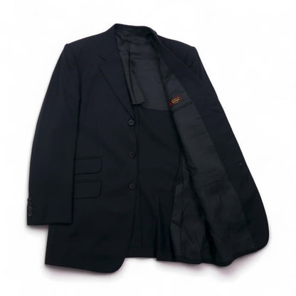 Paul Smith 90年代 3B スーツ セットアップ XL ブラック ウール Tessitura di Quaregna by GHIONE 日本製