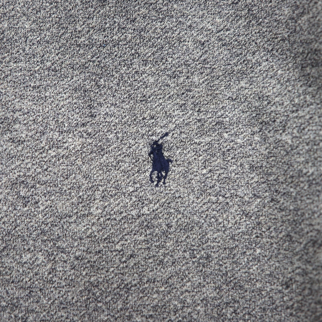 Polo by Ralph Lauren 90s Bicolor Half Button Hoodie M Gray Orange Fleece Lining Small Pony Embroidery