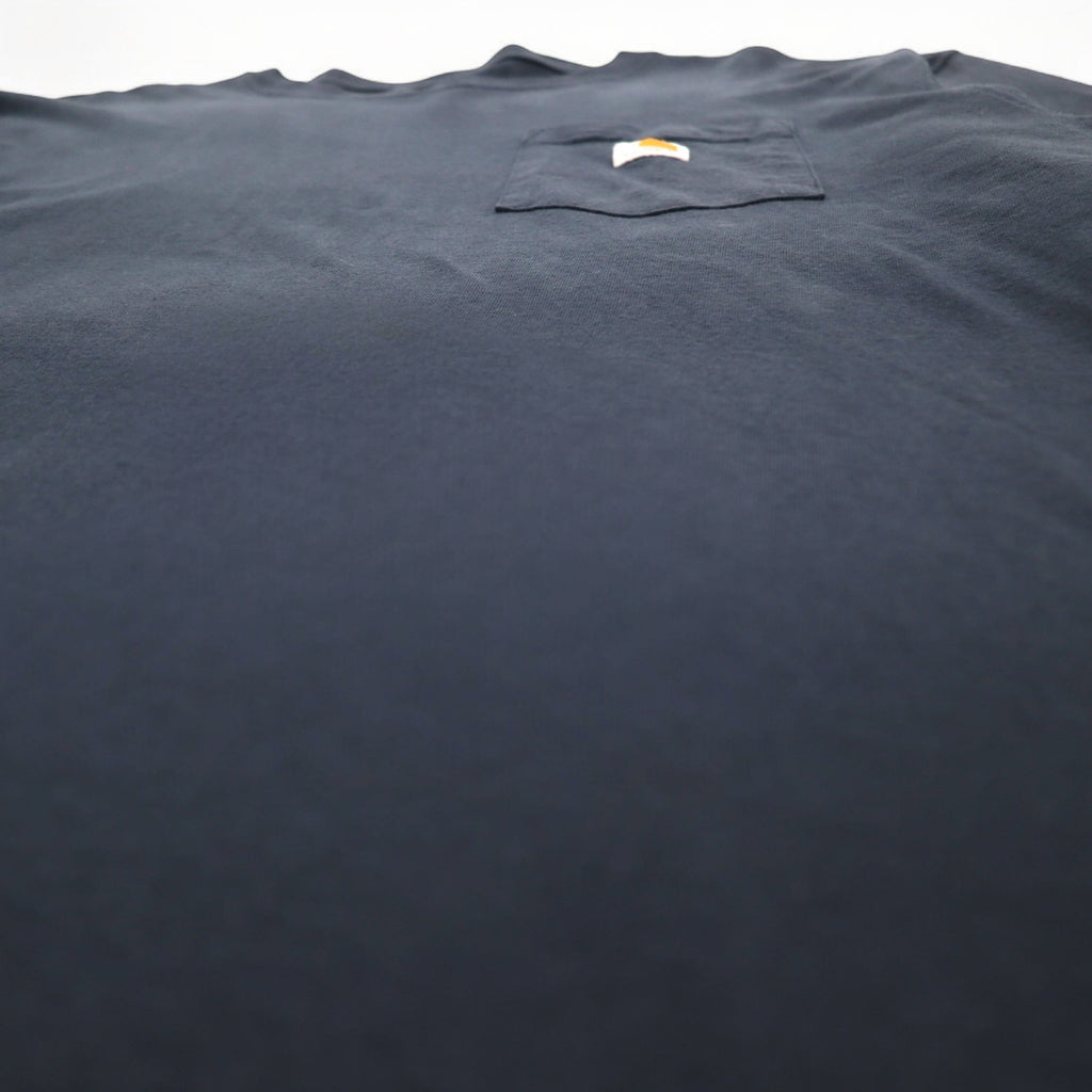 Carhartt ロングスリーブ ポケット Tシャツ ロンT XL ネイビー ORIGINAL FIT K126 メキシコ製