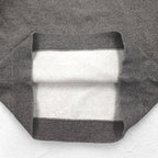 Polo by Ralph Lauren 90s Bicolor Half Button Hoodie M Gray Orange Fleece Lining Small Pony Embroidery